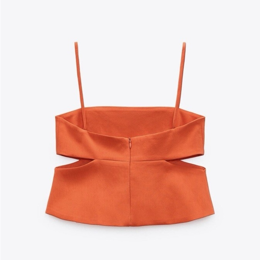 Zara Bright Orange Camisole - Picture 4 of 10